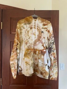 Hand Dyed Nike Tie-Dye Hoodie Earth-toned